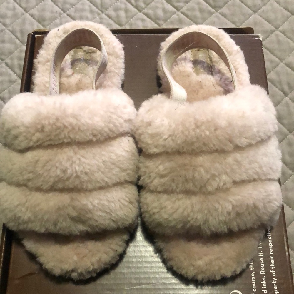 Pre-owned Pink uggs toddler size 12 slides